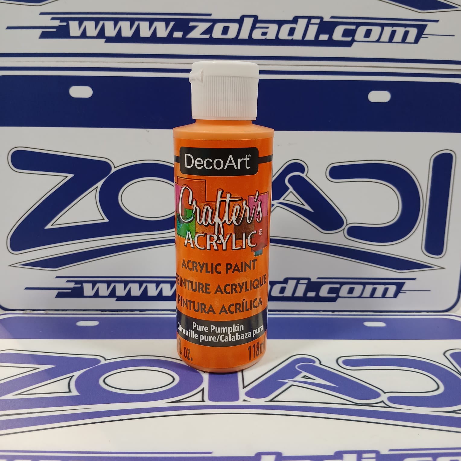 Anaranjado Pintura Acrílica 118 ml | Secado Rápido, Alta Cobertura, Pintura de Arte y Para Manualidades