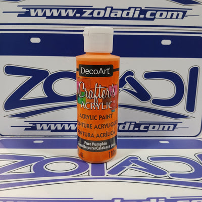 Anaranjado Pintura Acrílica 118 ml | Secado Rápido, Alta Cobertura, Pintura de Arte y Para Manualidades