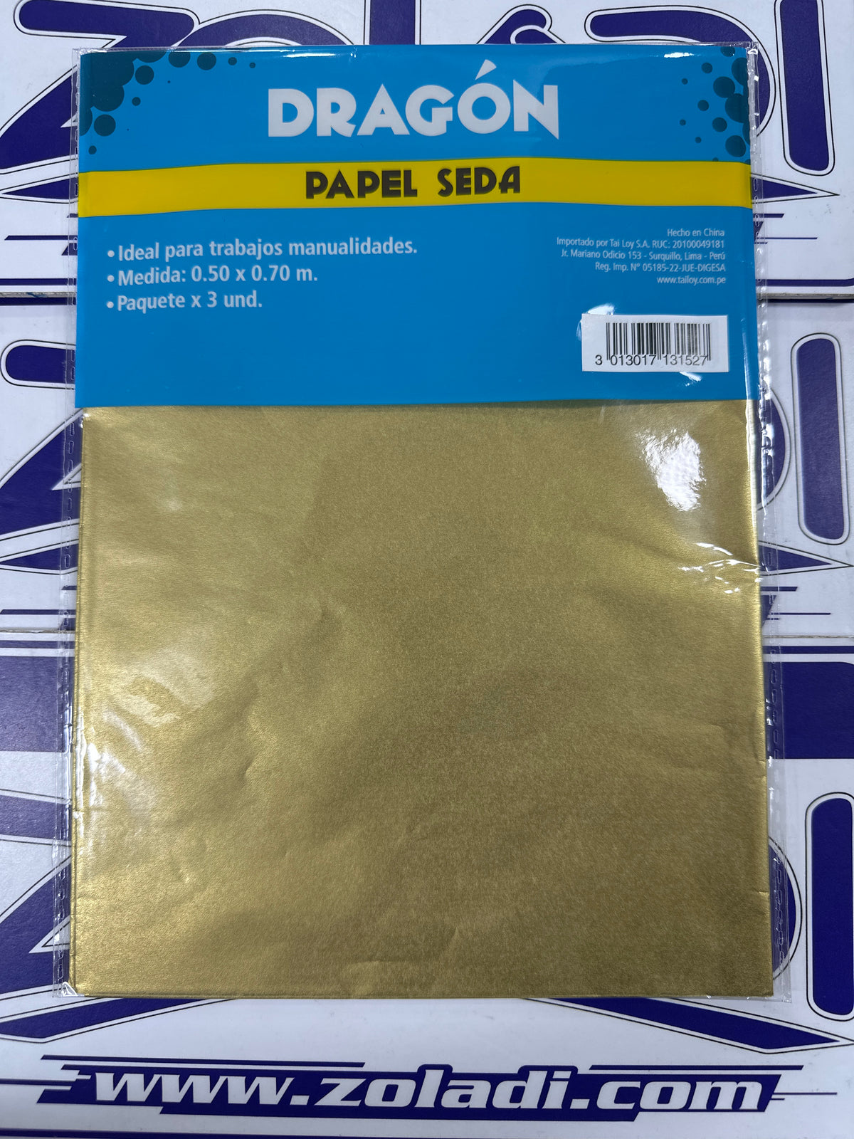 PAPEL SEDA DORADO