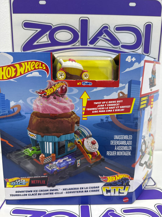 HTN77 DOWNTOWN ICE CREAM PISTA HOTWHEELS