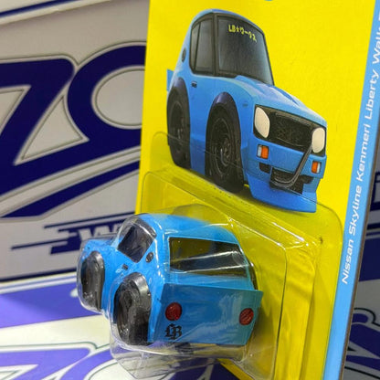 001 NISSAN SKYLINE KENMERI LBWK MINI GT QUBE CARZ