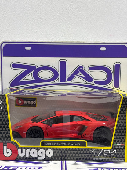 12327 21079 LAMBORGHINI AVENTADOR SV COUPE 1/24 BURAGO