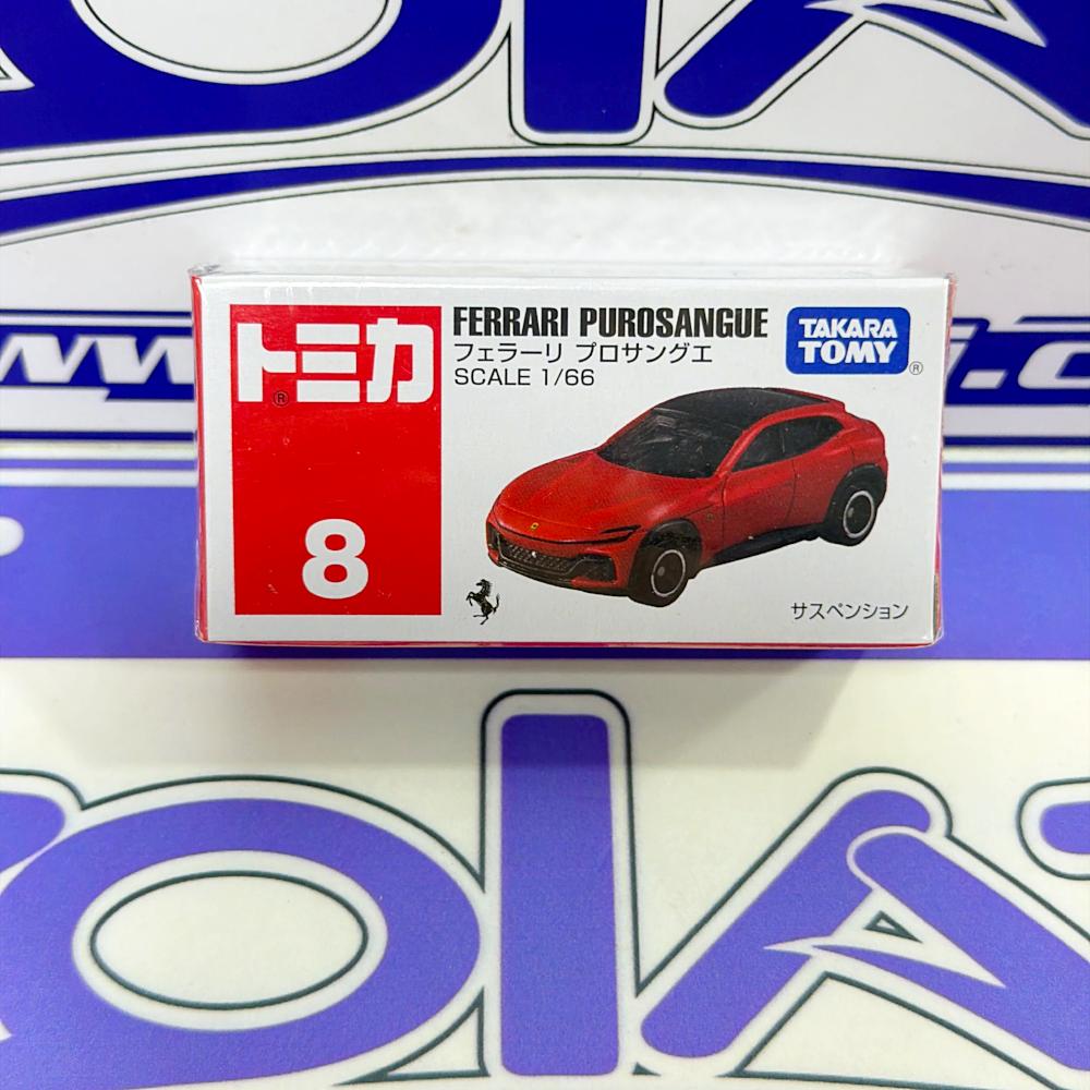 8 FERRARI PUROSANGUE TOMICA
