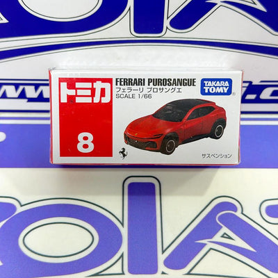 8 FERRARI PUROSANGUE TOMICA