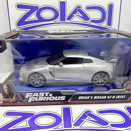 97212 BRIANS NISSAN GTR R35 1/24 JADA (CAJA DAÑADA)