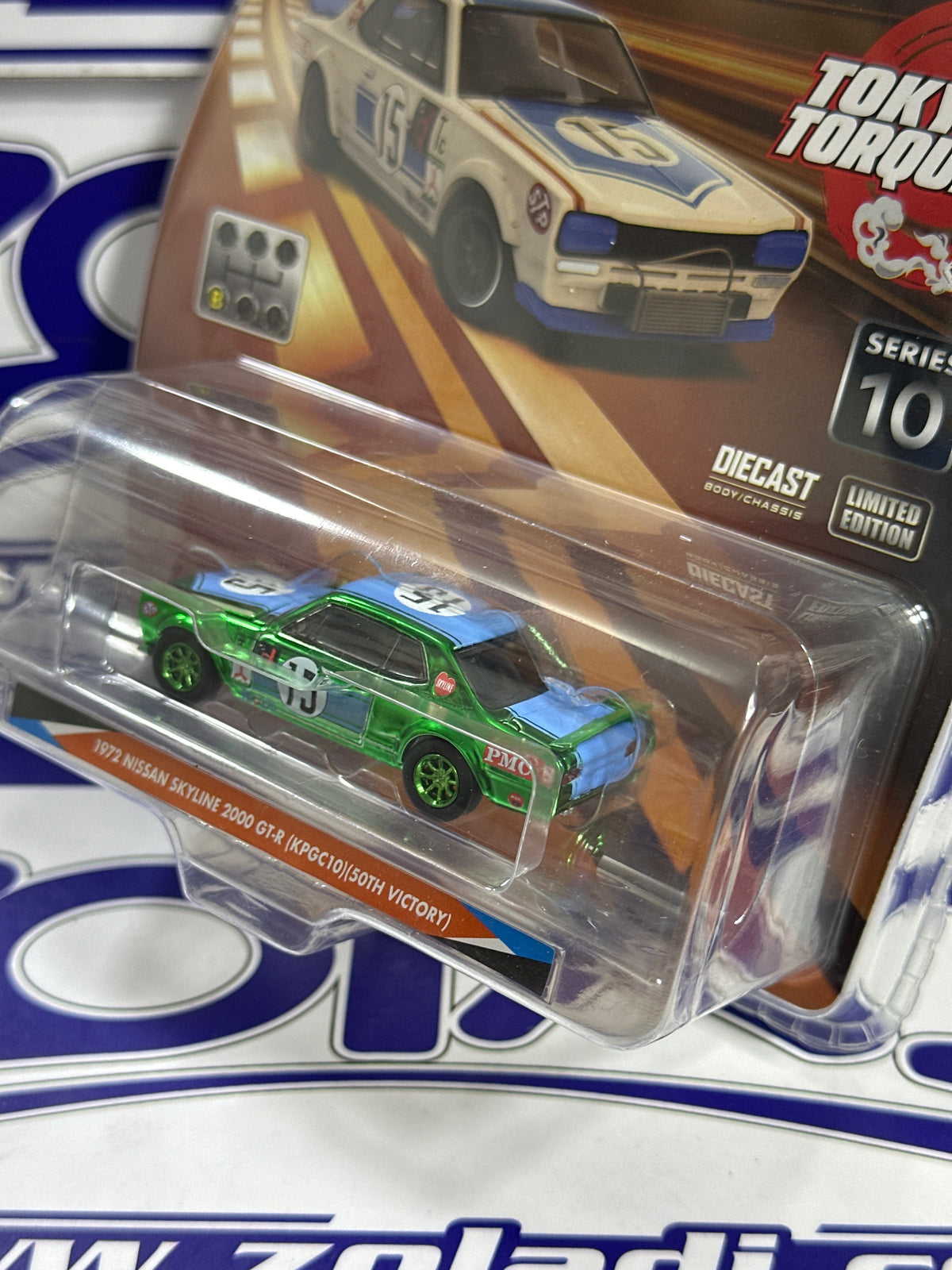 14562 1972 NISSAN SKYLINE 2000 GTR CHASE GREENLIGHT