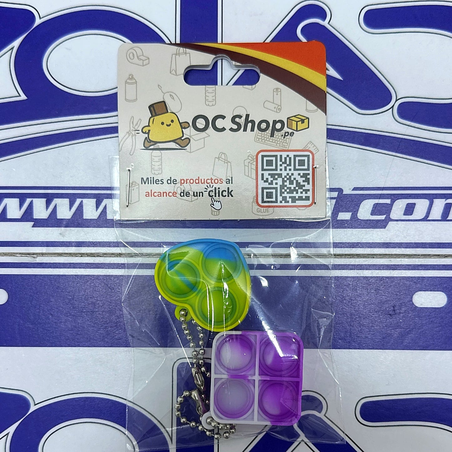 LLAVERO POP IT PACK X2