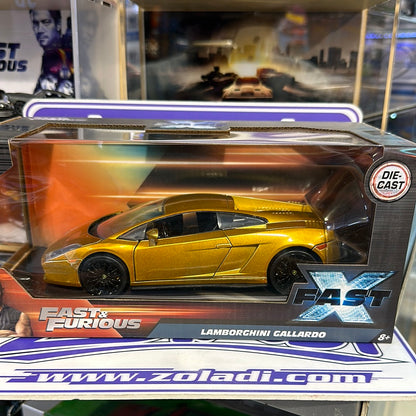 Fast&amp;Furious Lamborghini Gallardo DORADO 34924 Jada