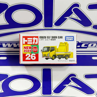 26 ISUZU ELF SIGN CAR TAKARA TOMY
