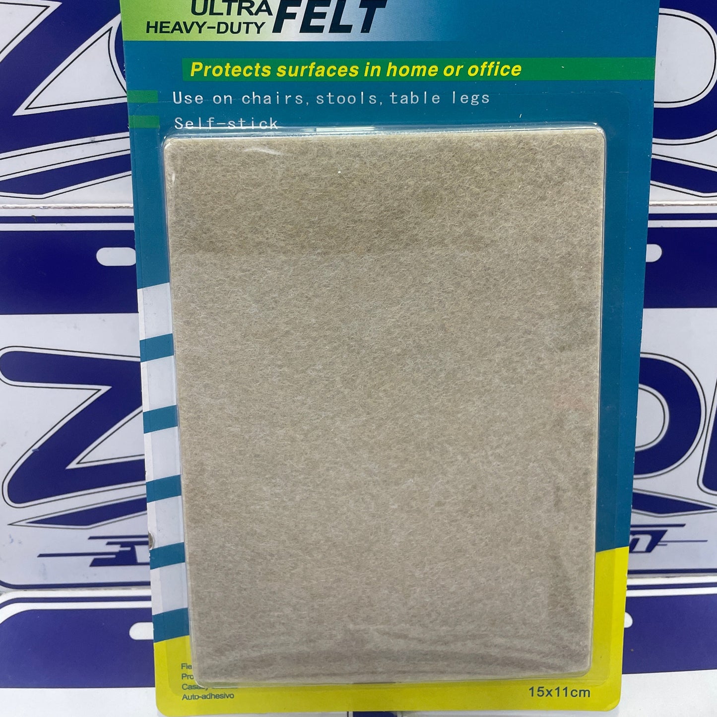 FELPA ADHESIVA 15x11CM BLISTER X 2 UNDS