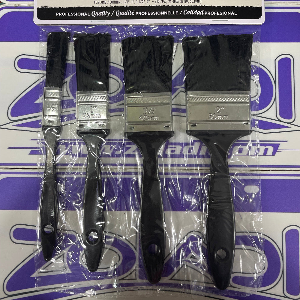 SET DE 4 BROCHAS O PINCELES NYLON