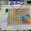 PIZARRA DIDACTICA DOBLE MARCO DE MADERA 43X33