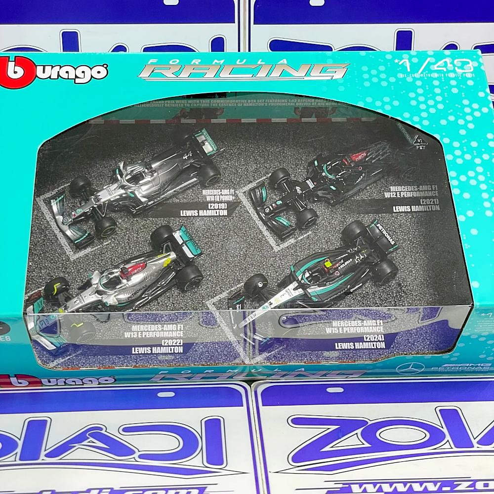 1/43  PACK FORMULA 1 MERCEDES  AMG PETRONAS