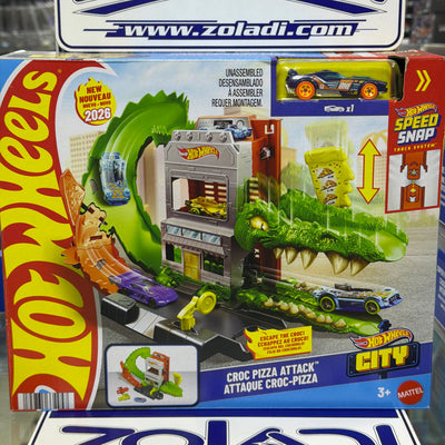 JHL93 ATTAQUE CROC PIZZA PISTA HOTWHEELS