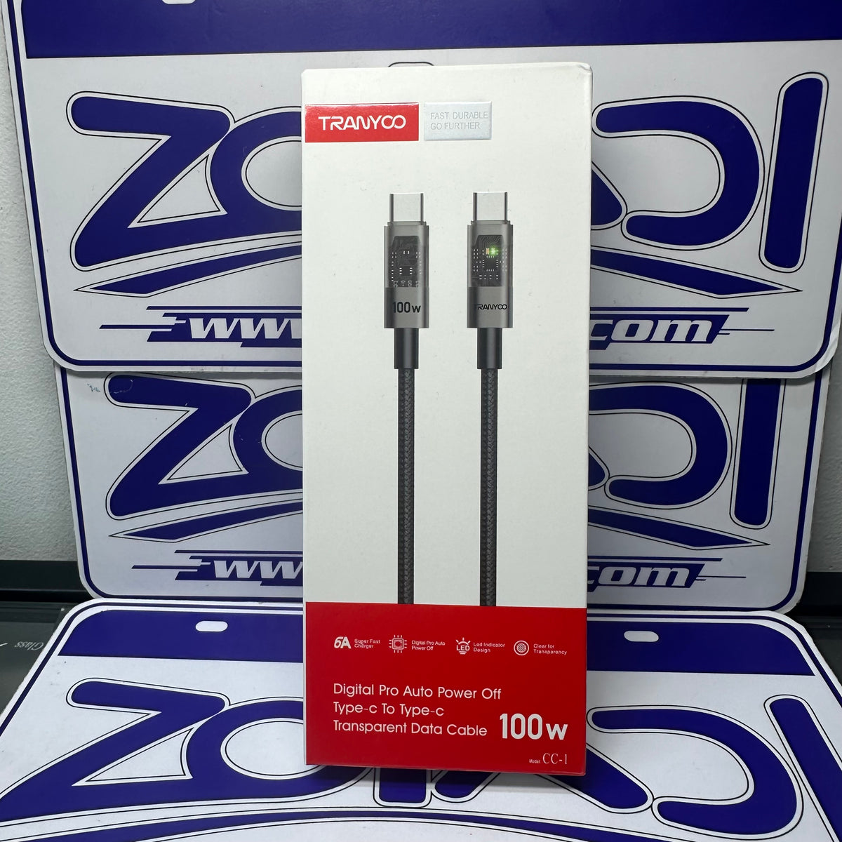 CABLE USB-C A USB-C 100W TRANYCO