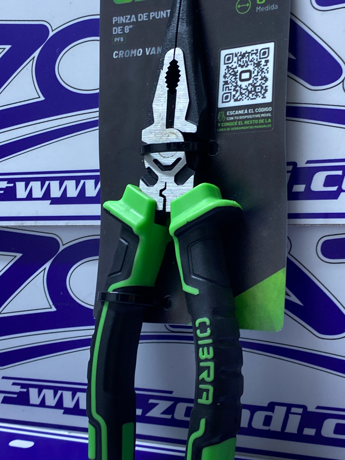 PINZA DE PUNTA FINA 8"