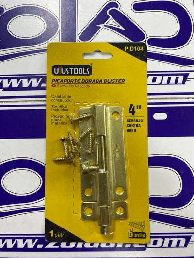 PICAPORTE CERROJO SEGURO PARA PUERTA 4"