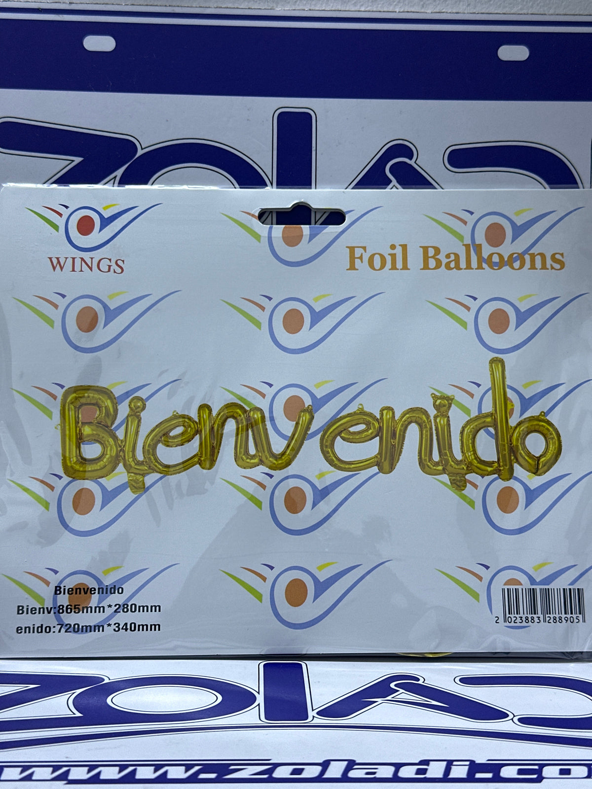 GLOBO METÁLICO BIENVENIDO PARA DECORACIÓN