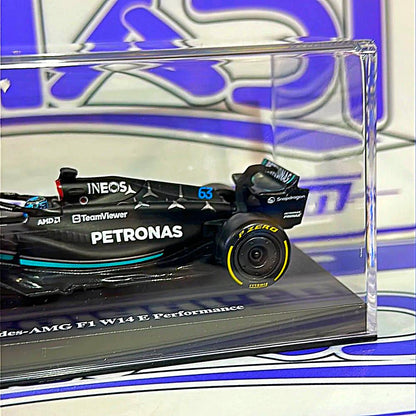 02416 W14 GEORGE RUSSELL #63 Mercedes (ACRILICO CON CASCO)i