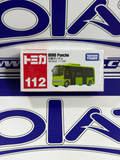 112 HINO PONCHO BUS TOMICA
