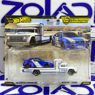 JHX95 VOLKSWAGEN CORRADO VR6 Y RETRO RIG CAMION TEAM TRANSPORT
