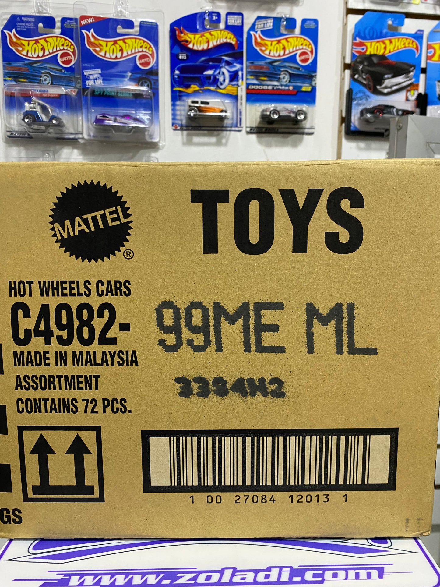 PROMO C4982 CAJA "E" 72 HOTWHEELS BÁSICOS CAJA 2025