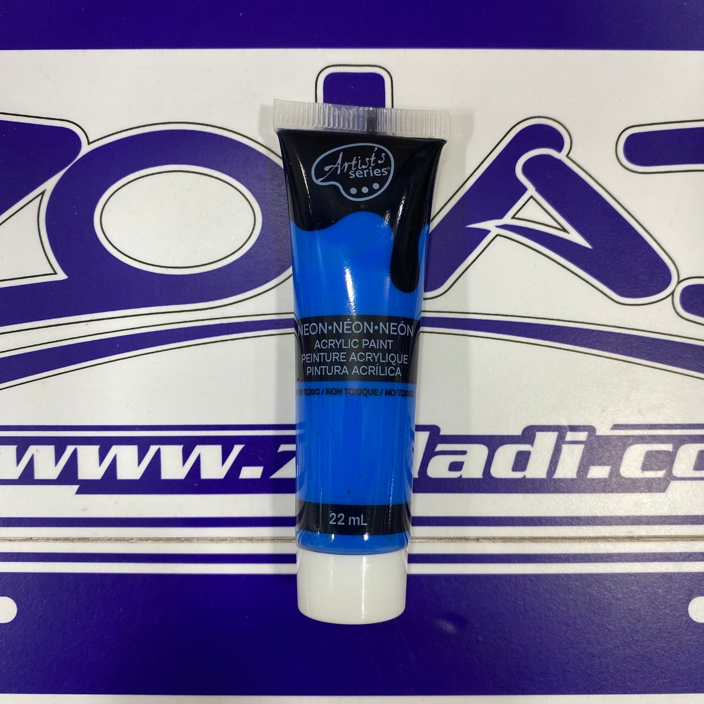Azul Neón Pintura Acrílica 22 ml | Color Fluorescente, Alta Cobertura, Pintura de Arte y Manualidades.