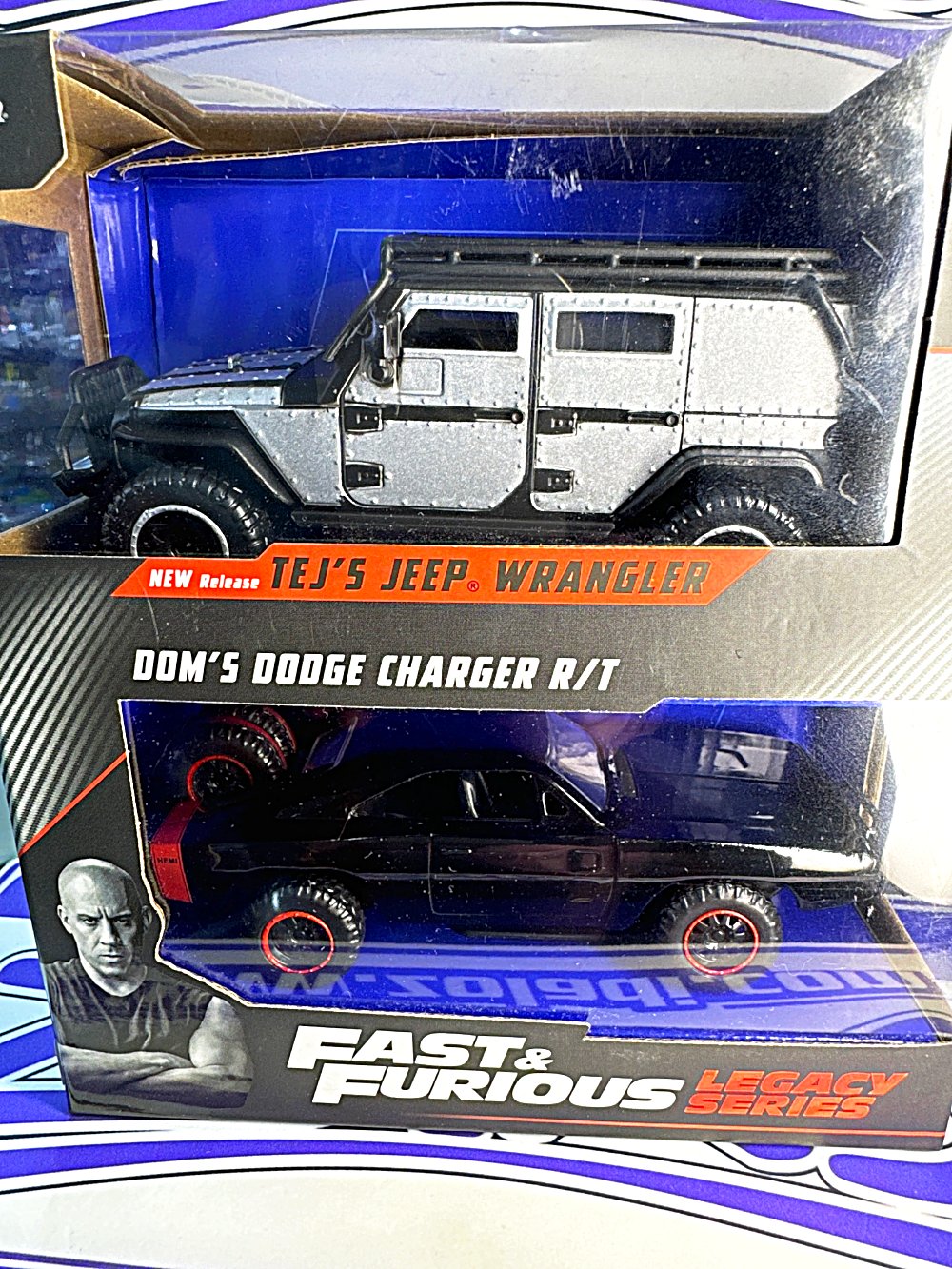 34252 TEJS JEEP WRANGLER DOMS DODGE CHARGER RT JADA 1/32