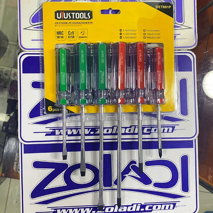 JUEGO DE DESTORNILLADORES DE 6 PIEZAS
