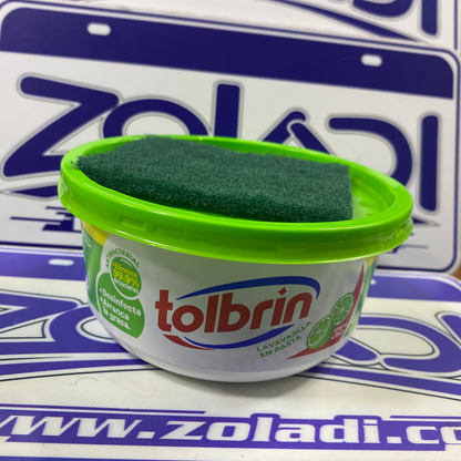 LAVAVAJILLA EN PASTA DESINFECTANTE CON ESPONJA 400gr - LIMON