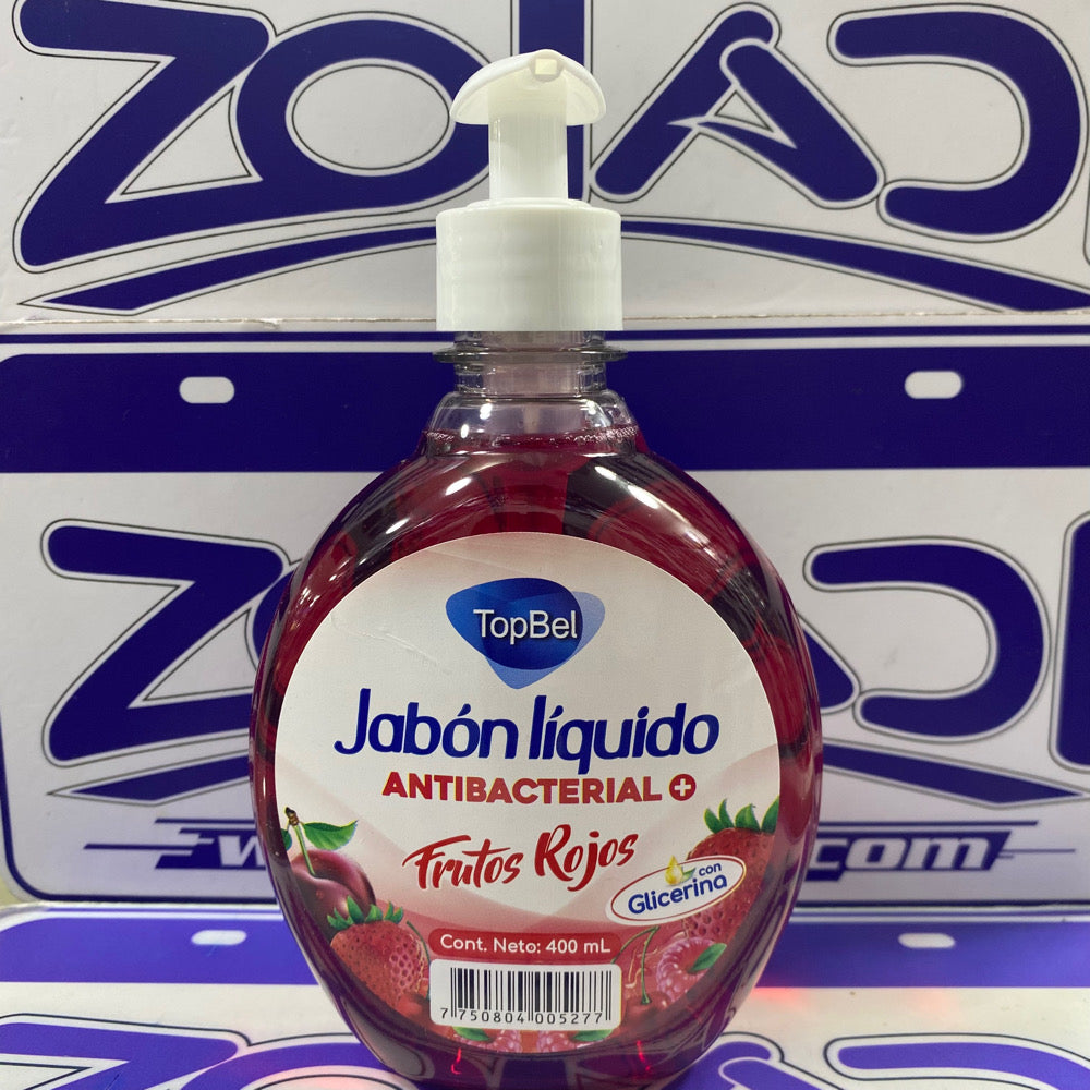 JABÓN LÍQUIDO ANTIBACTERIAL FRUTOS ROJOS DE 400ml