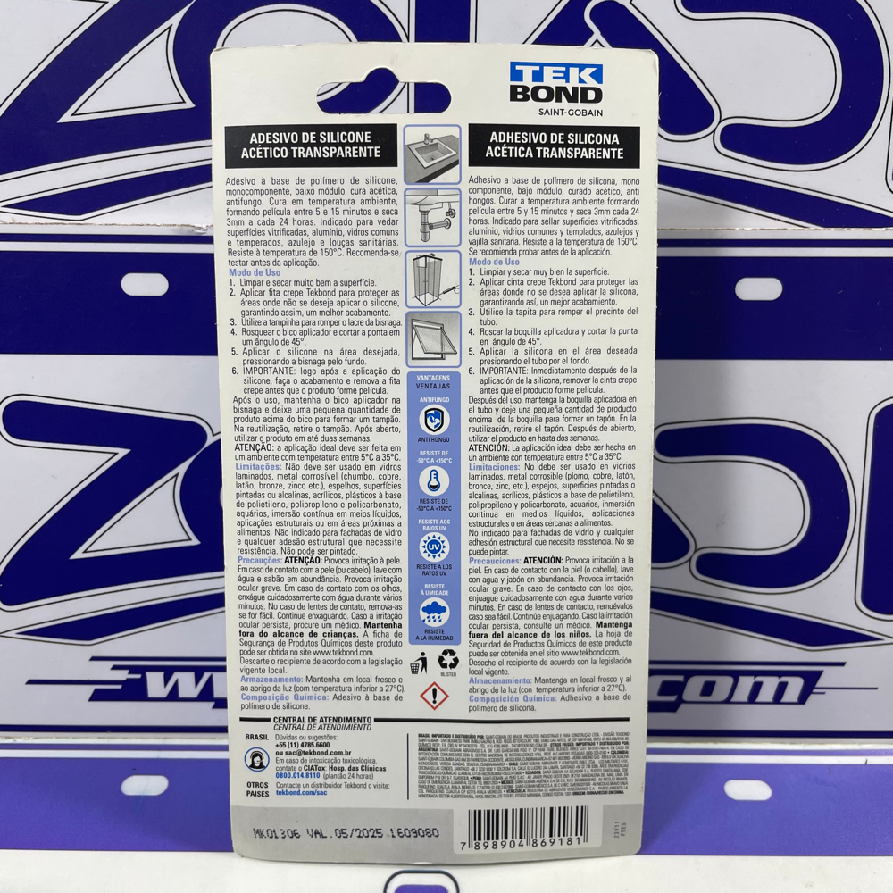 PROMO DEL DÍA Silicona 50G Transparente TEKBOND