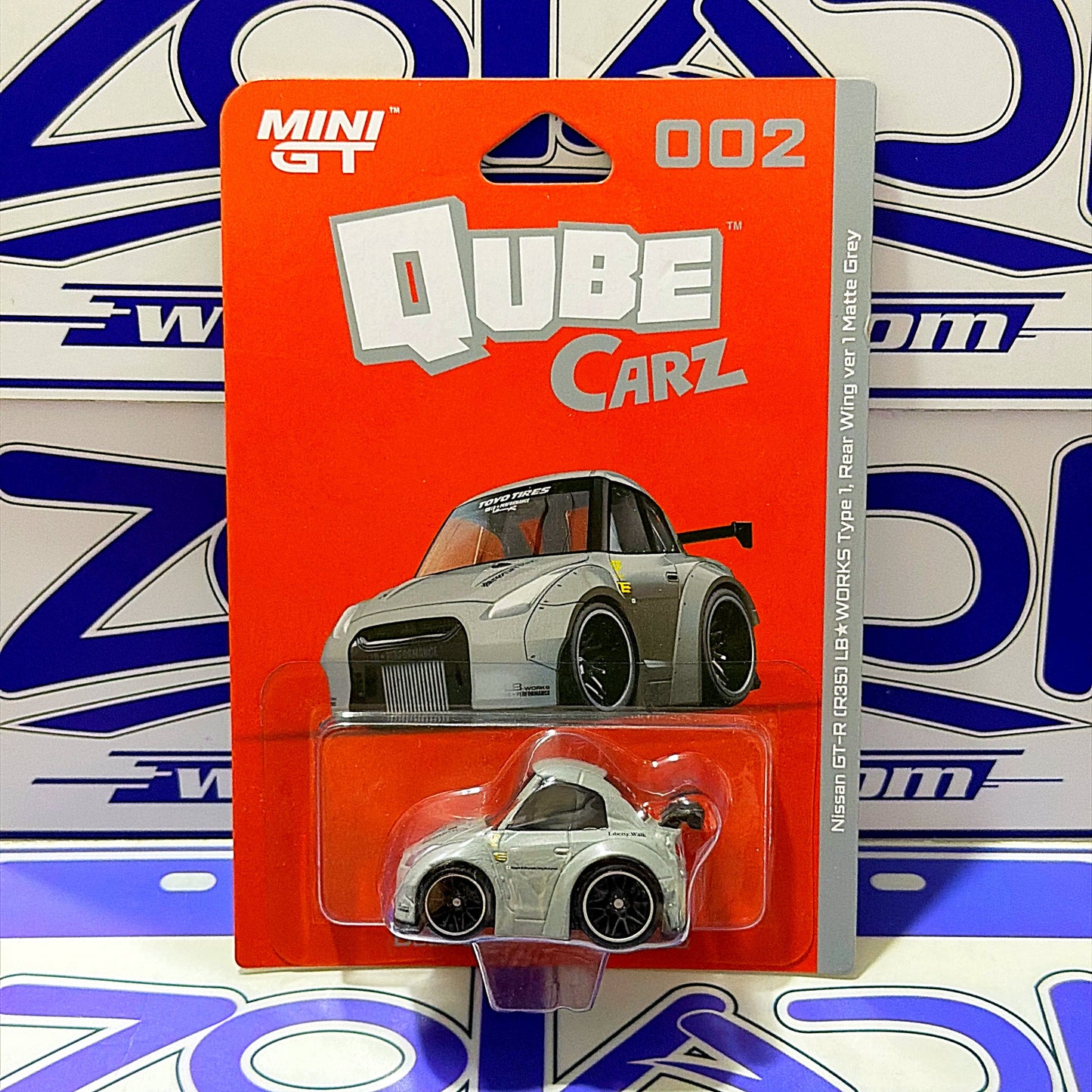 002 NISSAN GTR R35 LBWK MINI GT QUBE CARZ
