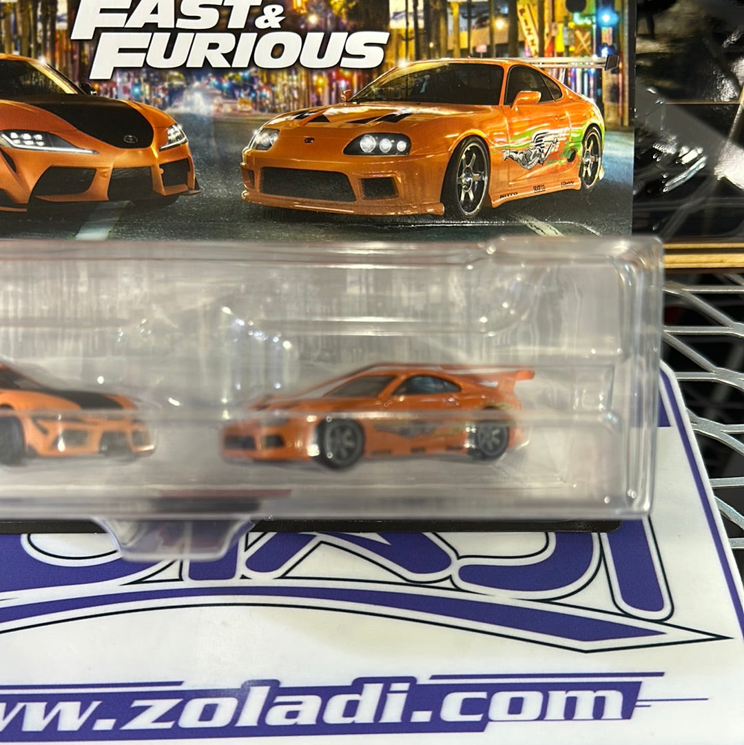 HKF54 PACK DE TOYOTA SUPRA FAST AND FURIOUS  ( EMPAQUE DAÑADO)