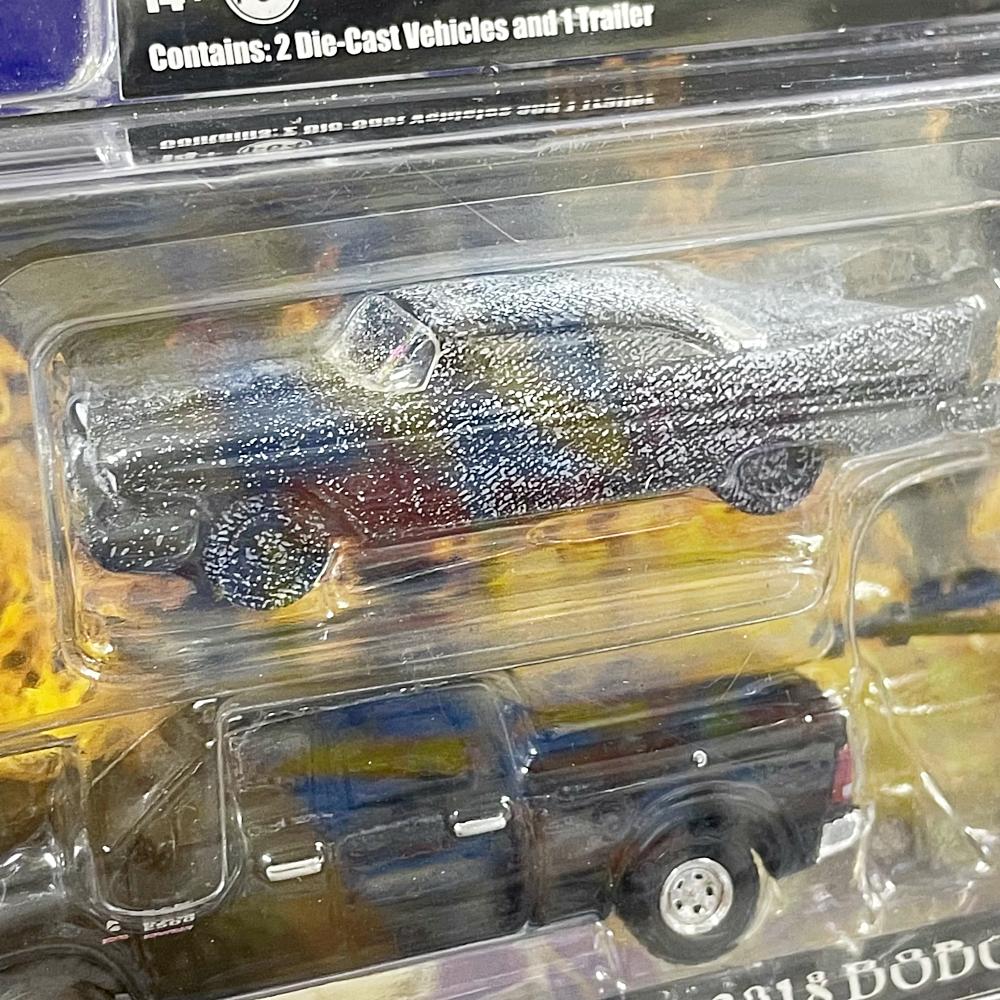 31120 1958 PLYMOUTH FURY / 2018 DODGE RAM 2500 / FLATBED TRAILER