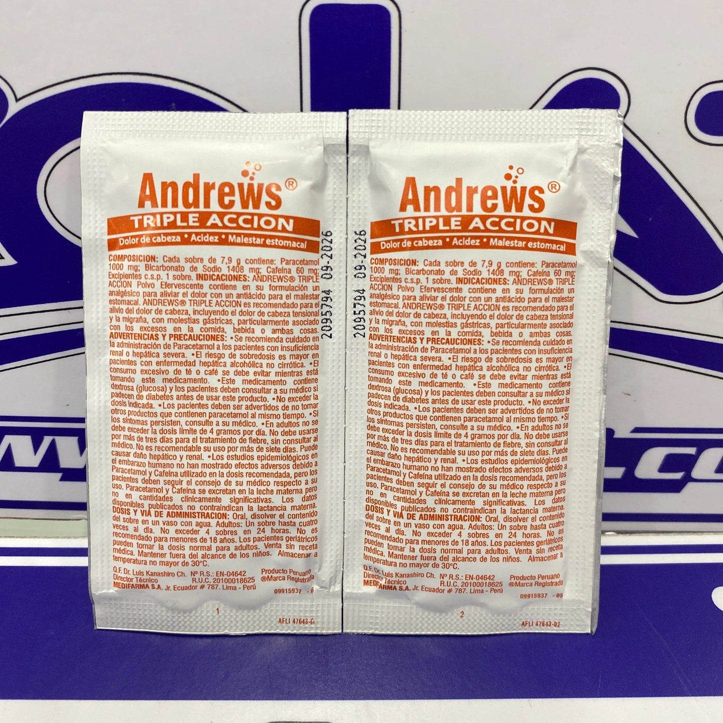 2und SOBRES DE SAL ANDREWS