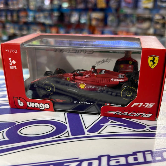 F1-75 C Leclerc #16 Ferrari (CON ACRILICO/SIN CASCO) 2022
