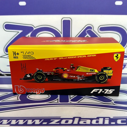F1-75 Italian GP C Sainz #55 Ferrari (WITH ACRYLIC/WITH HELMET) 2022