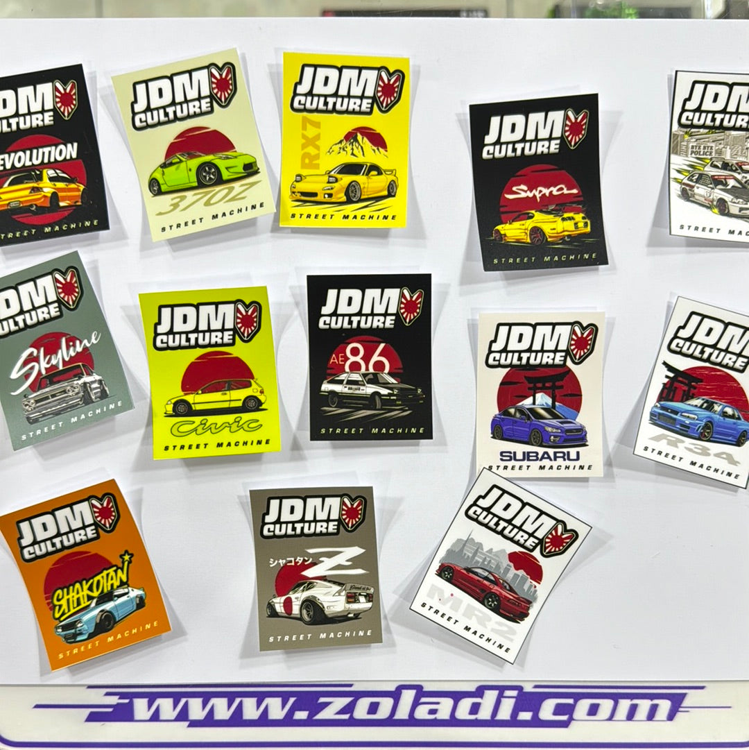 STICKERS DE CARROS JDM PRECIO UNITARIO