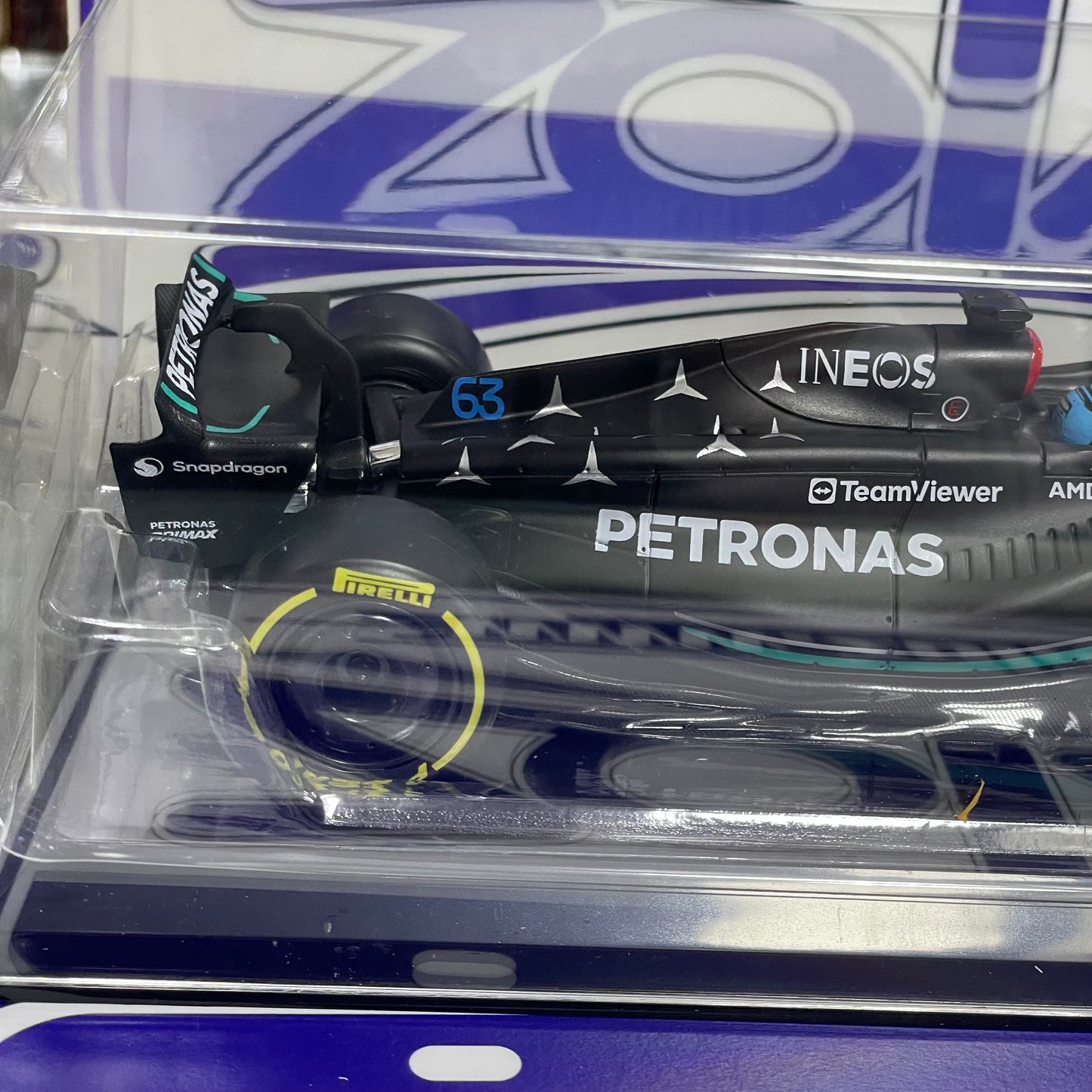 02508 MERCEDES AMG F1 W14 #63 GEORGE RUSSELL 1/24 BUGAGO
