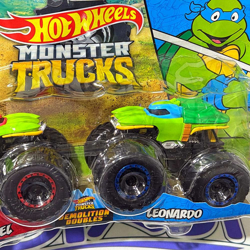 GJF65 PACK MONSTER TRUCKS RAPHAEL & LEONARDO TURTLES