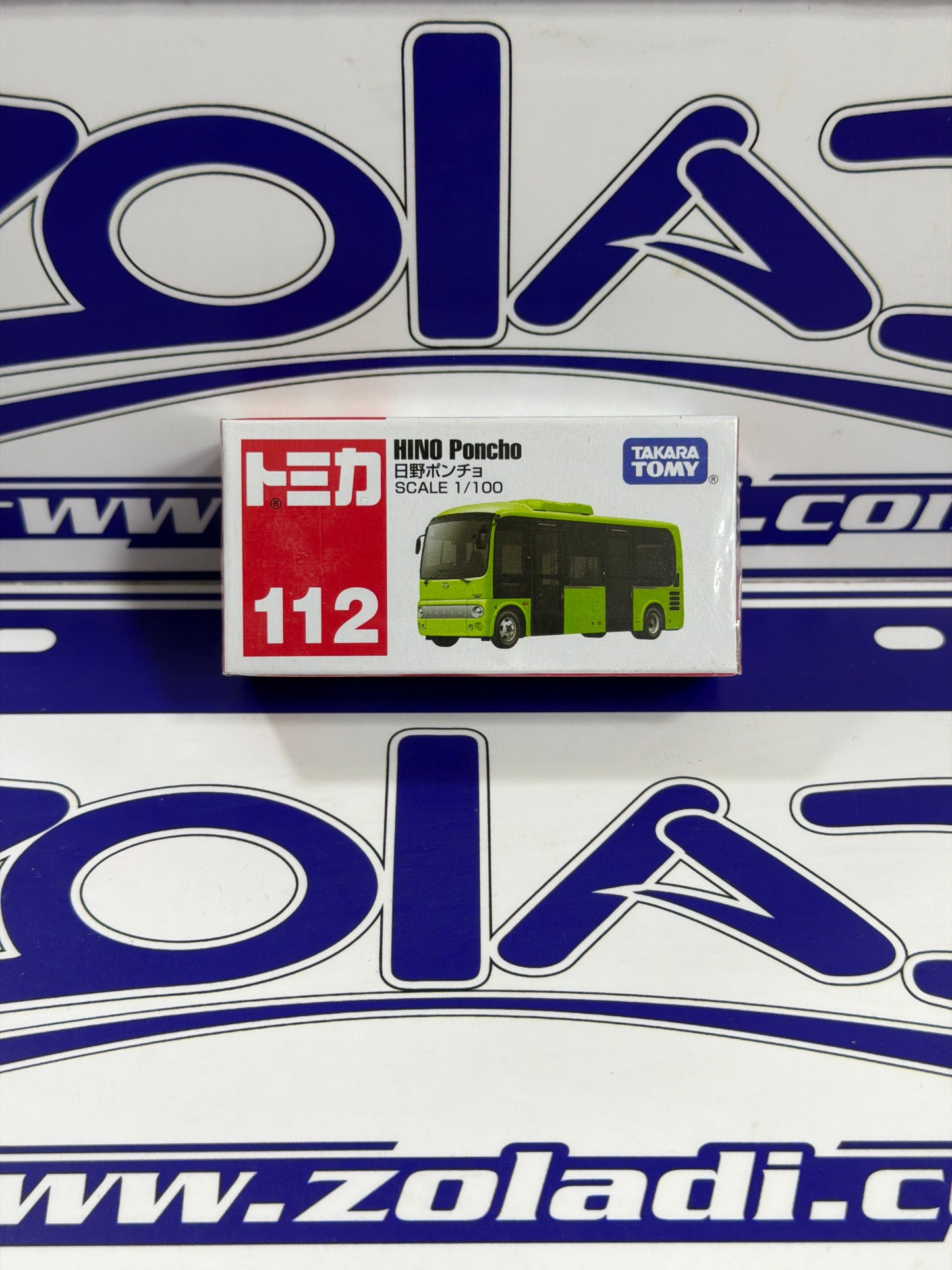 112 HINO PONCHO BUS TOMICA