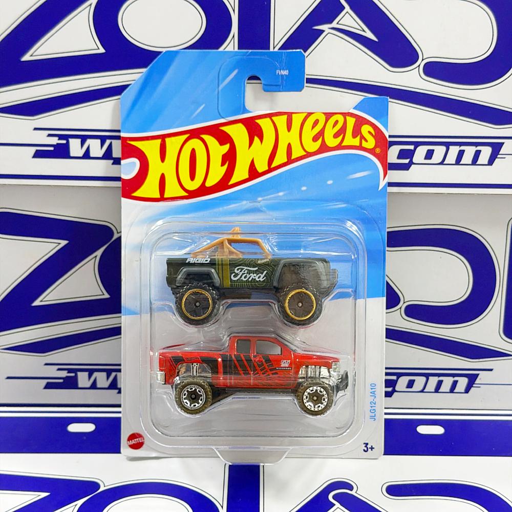 Pack de 2 Camionetas Hotwheels Ford Bronco y Chevy silverado Zoladi