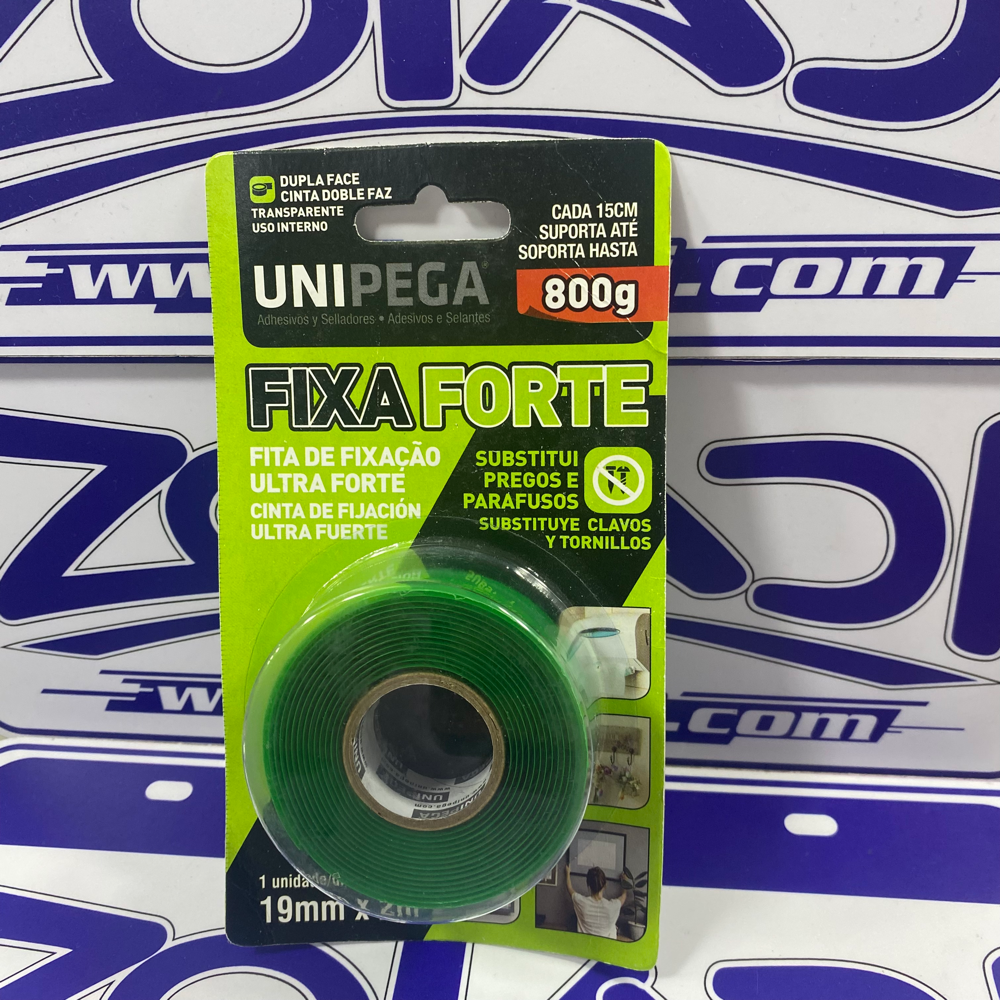 CINTA DOBLE CONTACTO TRANSPARENTE UNIPEGA