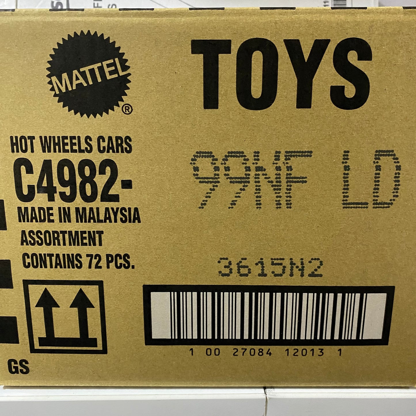 PROMO C4982 CAJA "F” 72 HOTWHEELS BÁSICOS CAJA 2026