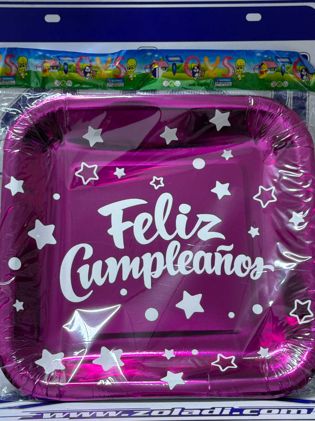 PLATOS DESCARTABLES DECORATIVOS ROSADOS X10