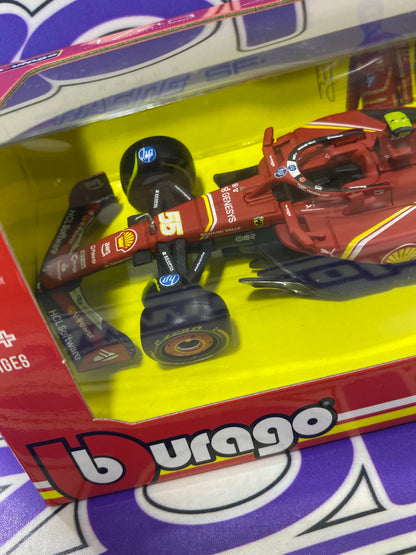 36844 SF24 CARLOS SAINZ #55 FERRARI (SIN ACRILICO NI CASCO)