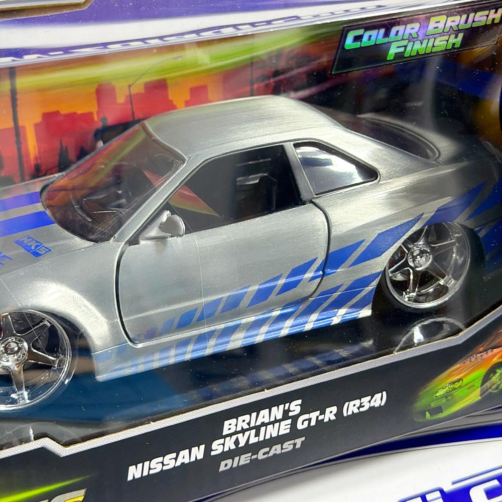 97158 BRIANS NISSAN SKYLINE GTR R34 1/24 FAST AND FURIOUS 25 ANIVERSARIO