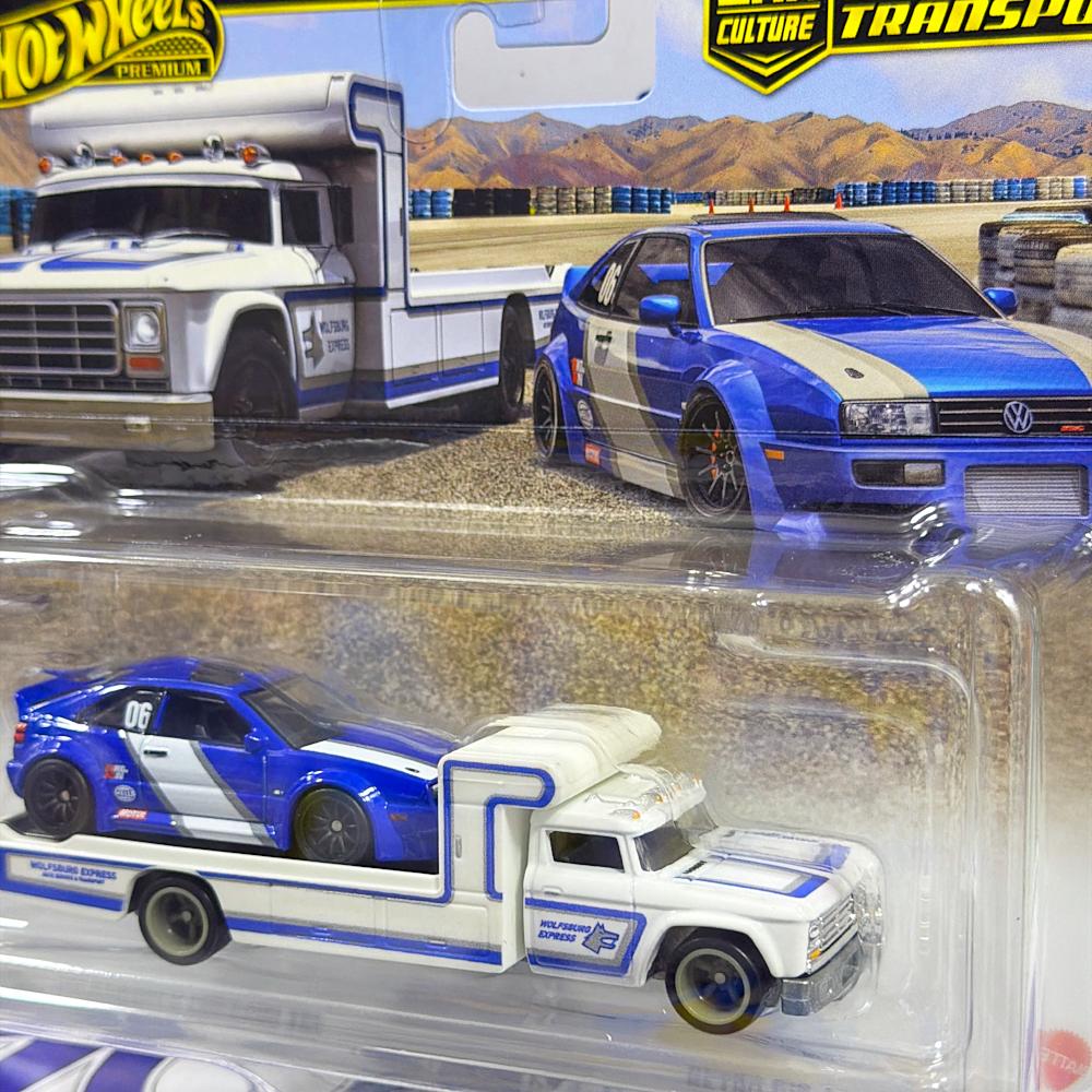 JHX95 VOLKSWAGEN CORRADO VR6 Y RETRO RIG CAMION TEAM TRANSPORT