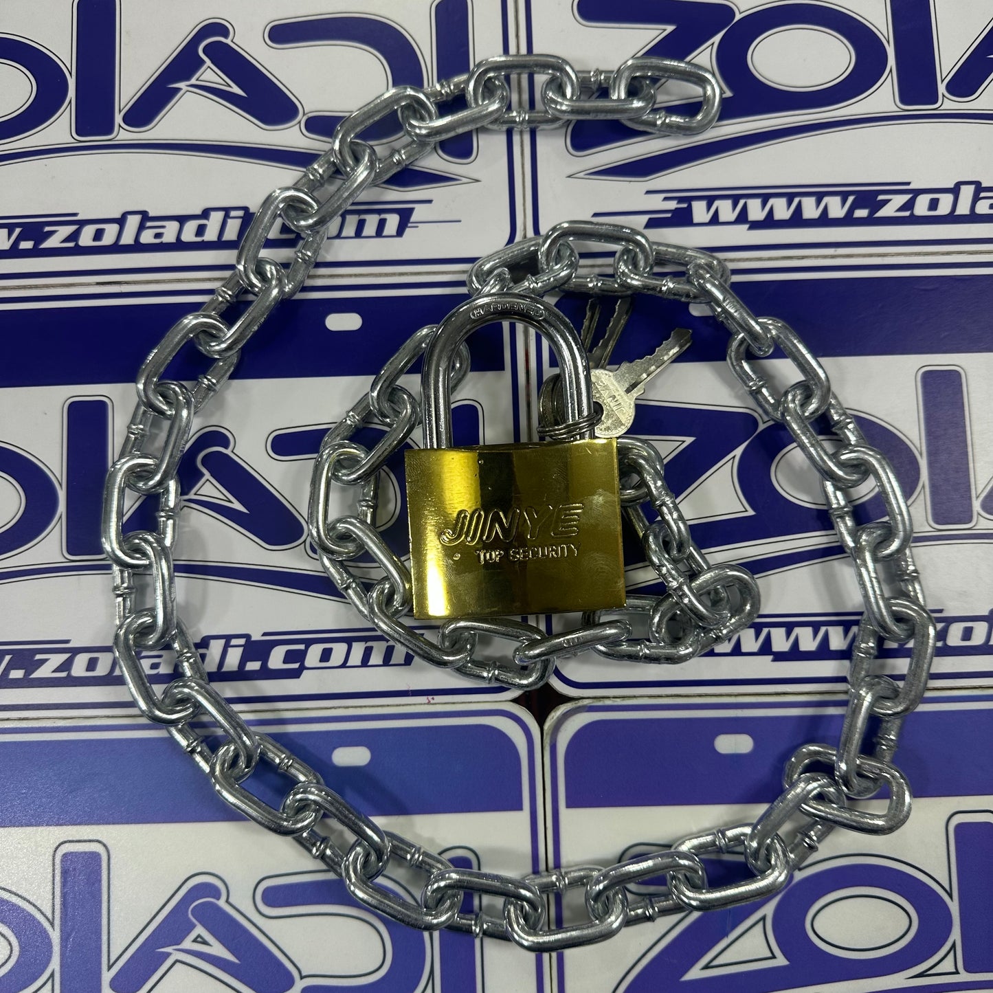 PACK DE SEGURIDAD - CADENA 1M GRUESA Y CANDADO 63mm